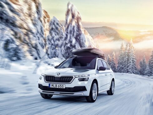 skoda kamiq snö