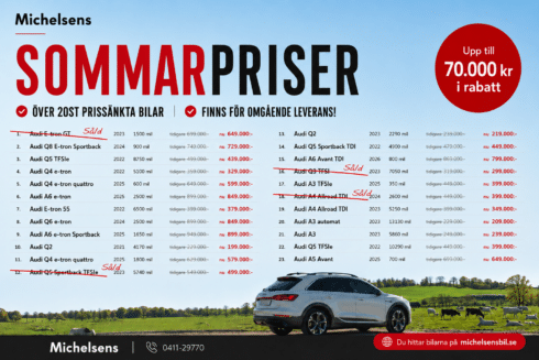 AUDI PRISER LIGGANDE 2